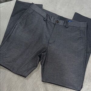 English Laundry pants Navy Pocket Square with Red and White Micro Floral Pattern